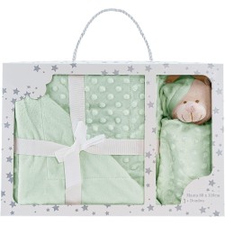 Manta Burbuja y Dou Dou Osito Manta extrasuave